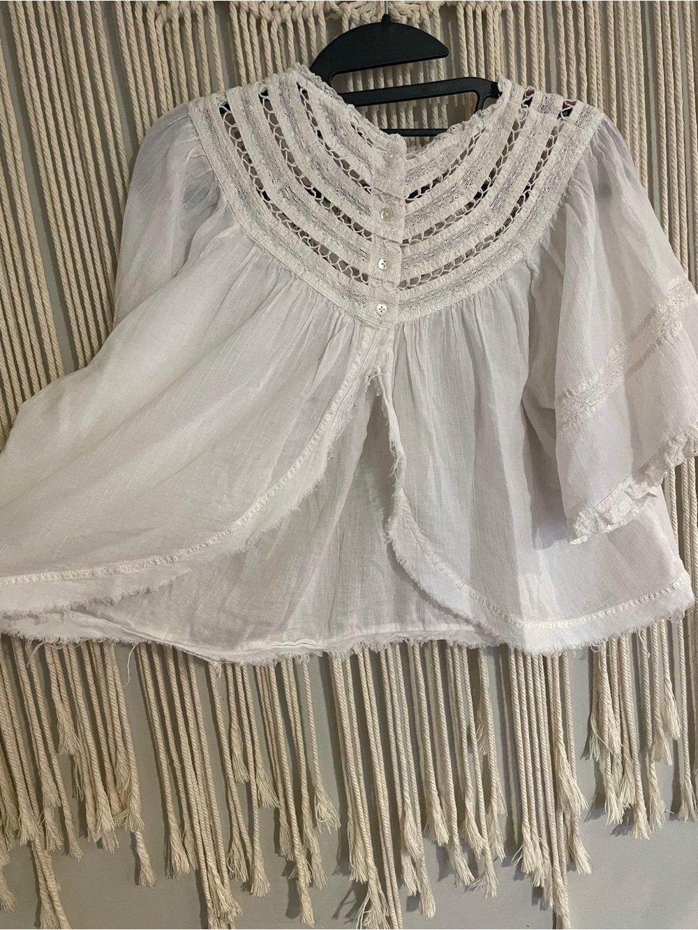 Free People WhiteLush Life Boho Top - Picture 4 of 6